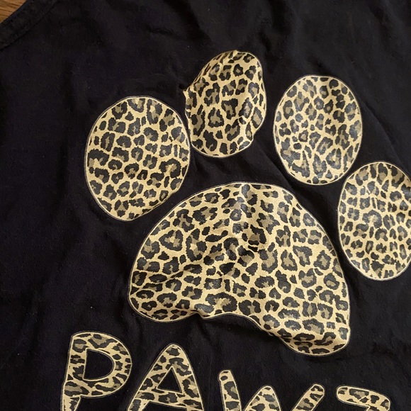 Pawz Black Leopard Print Tank Top XXL - Picture 2 of 4